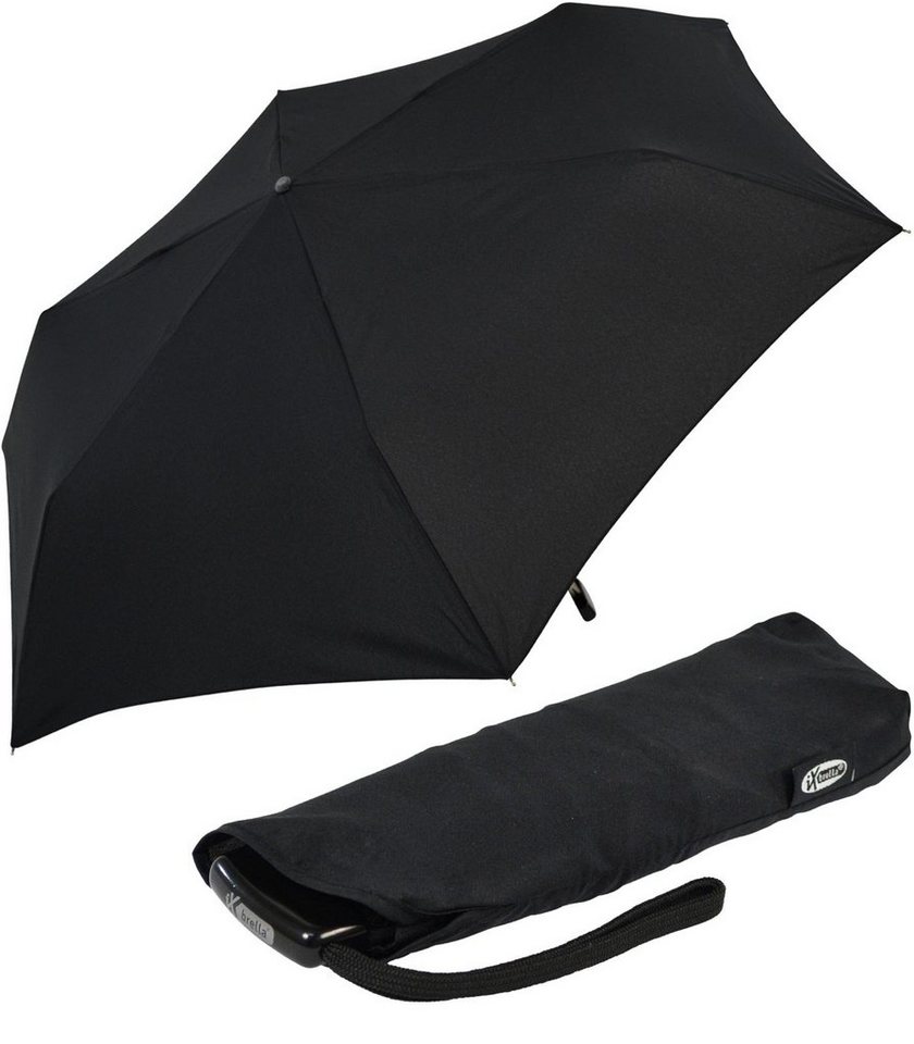 iX-brella Taschenregenschirm Steel Flat - nur 2,5 cm dick und sehr klein, sehr flach, manueller Öffnungsmechanismus von iX-brella