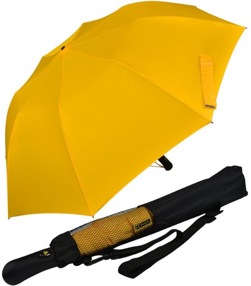 iX-brella Taschenregenschirm Trekking Golf-Taschenschirm XXL mit Umhängetasche, mit riesigem 124cm Dach-Durchmesser von iX-brella