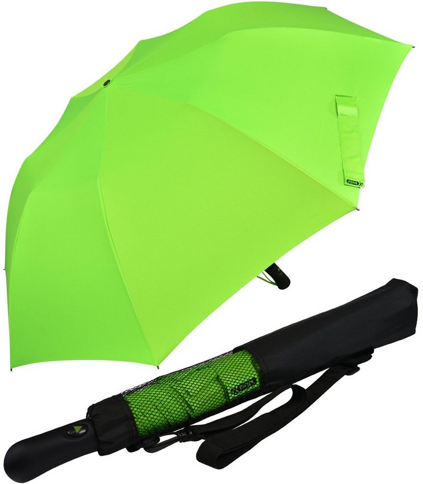 iX-brella Taschenregenschirm Trekking Golf-Taschenschirm XXL mit Umhängetasche, mit riesigem 124cm Dach-Durchmesser von iX-brella
