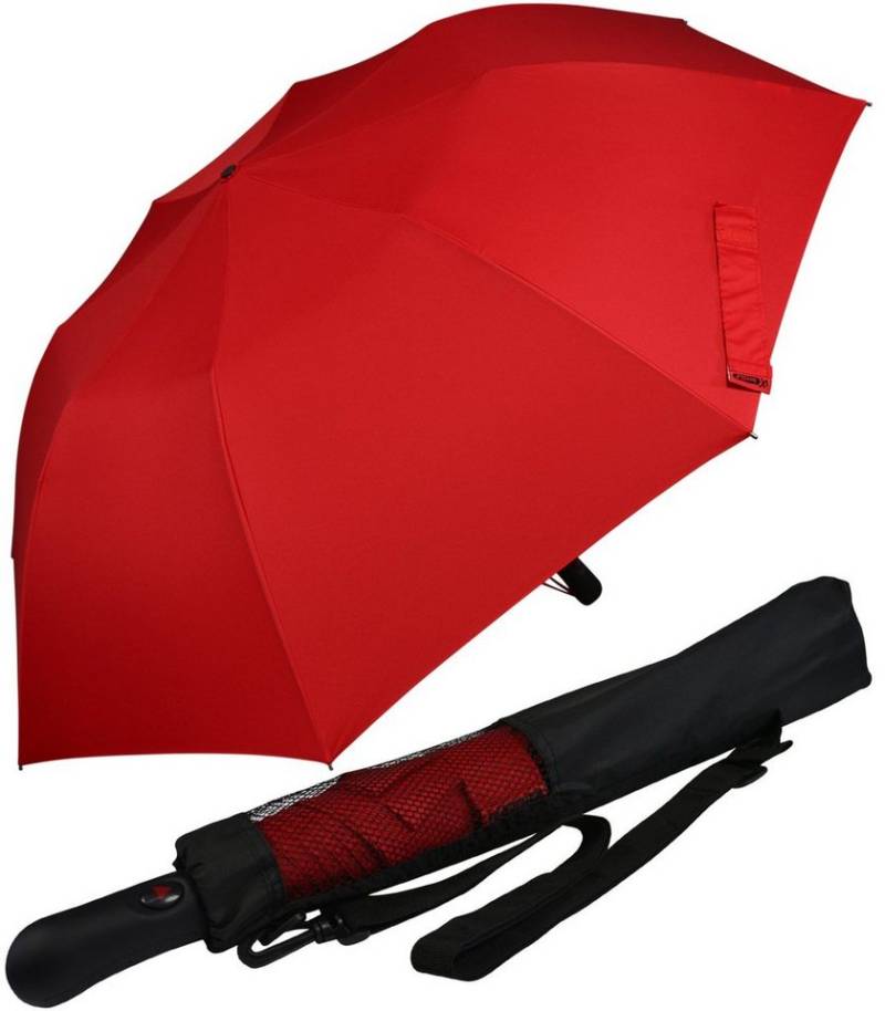iX-brella Taschenregenschirm Trekking Golf-Taschenschirm XXL mit Umhängetasche, mit riesigem 124cm Dach-Durchmesser von iX-brella
