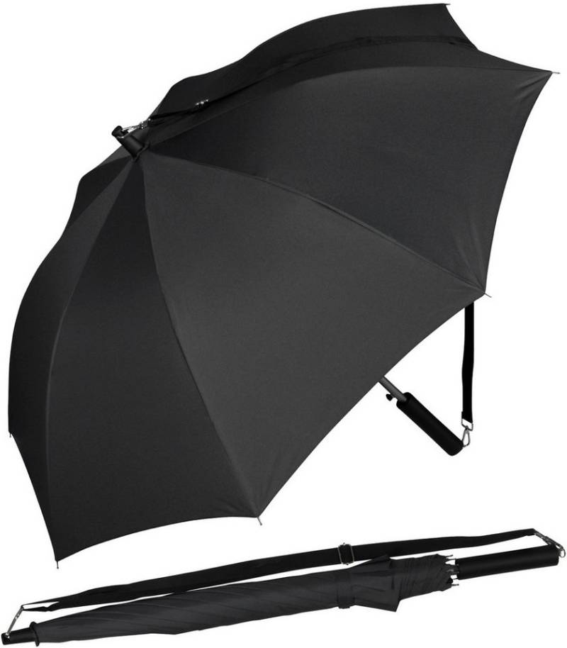iX-brella Stockregenschirm Umhängeschirm mit längenverstellbarem Tragegurt, mit Auf-Automatik, in vielen Farben von iX-brella