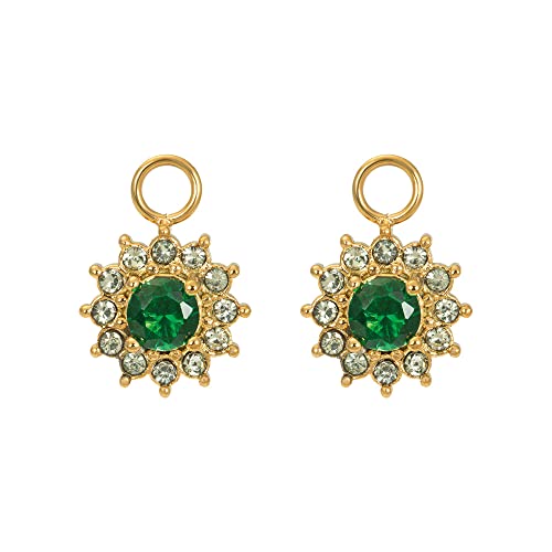 iXXXi Anhänger CHARMS HOOP LUCIA EMERALD gold von iXXXi Jewelry