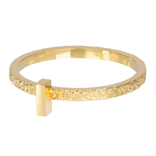 iXXXi Füllring ABSTRACT RECTANGLE gold - 2 mm Größe 21 von iXXXi Jewelry