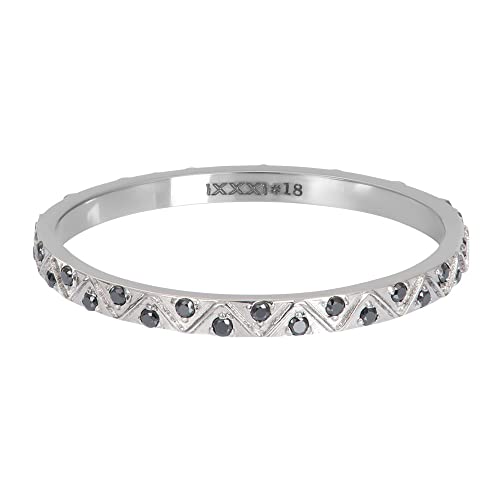 iXXXi Füllring BOHEMIAN BLACK silber - 2 mm Größe 21 von iXXXi Jewelry