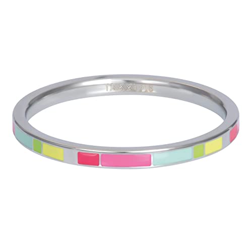 iXXXi Füllring LINE MULTI COLOR silber - 2 mm Größe 21 von iXXXi Jewelry