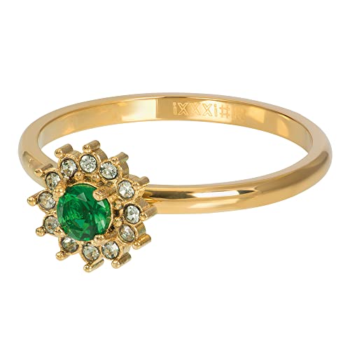 iXXXi Füllring LUCIA SMALL emerald gold - 2 mm Größe 20 von iXXXi Jewelry