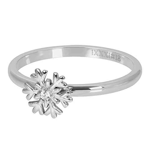 iXXXi Füllring SNOWFLAKE silber - 2 mm Größe 17 von iXXXi Jewelry