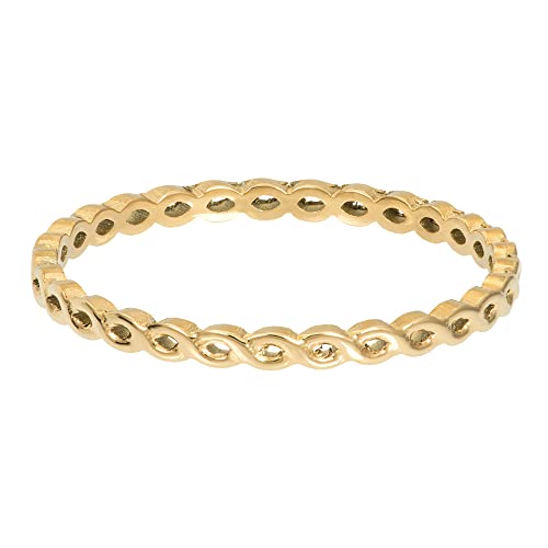 iXXXi Füllring TWISTED gold - 2 mm Größe 20 von iXXXi Jewelry