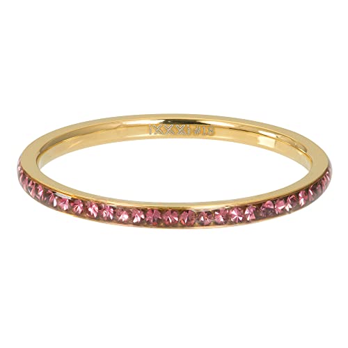 iXXXi Füllring ZIRKONIA KRISTALL pink gold - 2 mm Größe 18 von iXXXi Jewelry