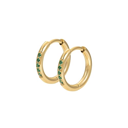 iXXXi Ohrstecker CREOLE EMERALD gold von iXXXi Jewelry