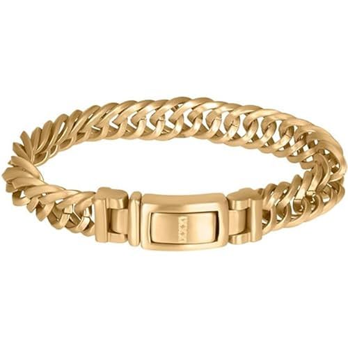 iXXXi Men Edelstahlarmband Peru mattes Gold | 19cm von iXXXi