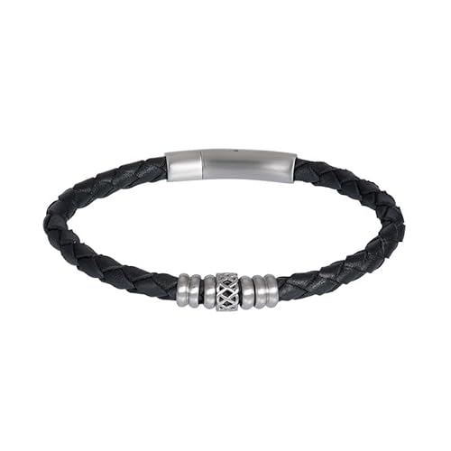 iXXXi Men Lederarmband Yuki mattes Silber | 20cm von iXXXi