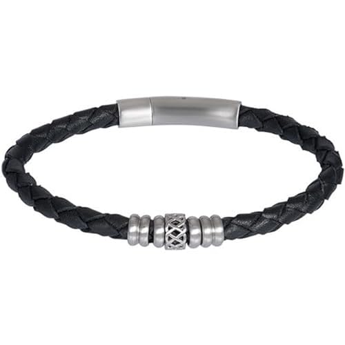 iXXXi Men Lederarmband Yuki mattes Silber | 19cm von iXXXi