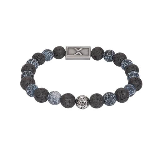 iXXXi Men Perlenarmband Abel mattes Silber | One-Size von iXXXi