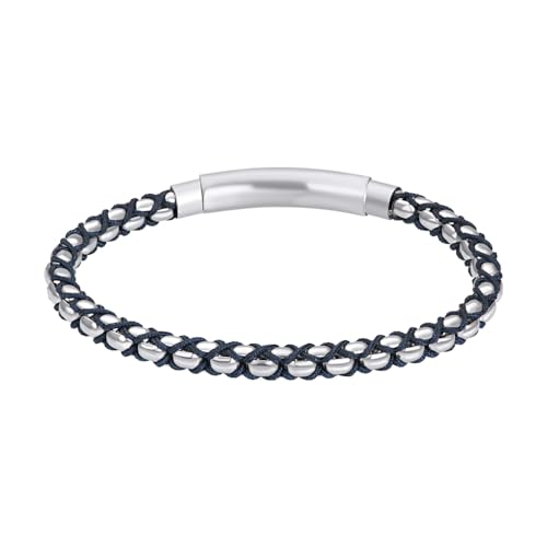 iXXXi Men Perlenarmband Eddie mattes Silber | One-Size von iXXXi