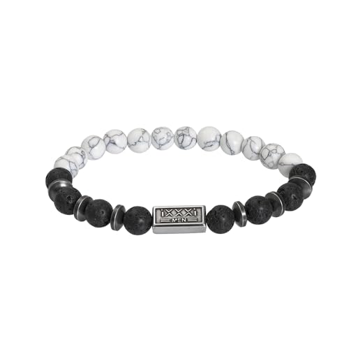 iXXXi Men Perlenarmband Emir mattes Silber | One-Size von iXXXi