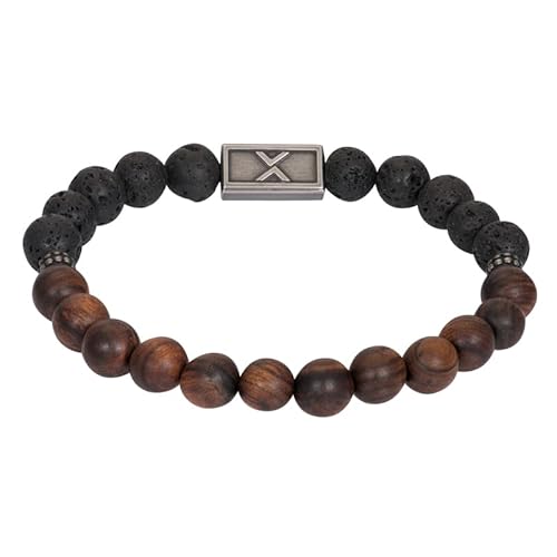 iXXXi Men Perlenarmband Omar mattes Silber | One-Size von iXXXi