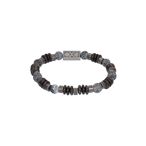 iXXXi Men Perlenarmband Yusaf mattes Silber | One-Size von iXXXi
