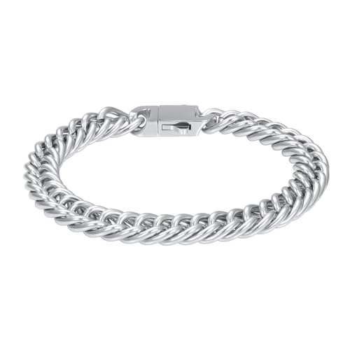 iXXXi Men Edelstahl Herren Armband São Paulo Silber | 19cm, Small, Edelstahl, Kein Edelstein von iXXXi