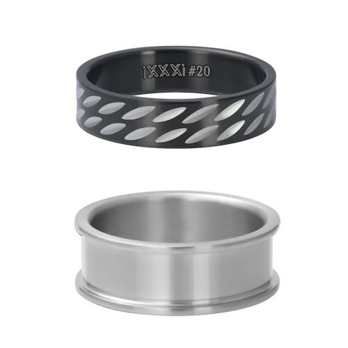 iXXXi Men Samengestelde ring Surfboard Zilver Mat | 20mm von iXXXi