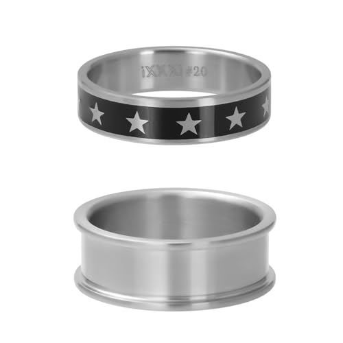 iXXXi Men Samengestelde ring Stars Zilver Mat | 22mm von iXXXi