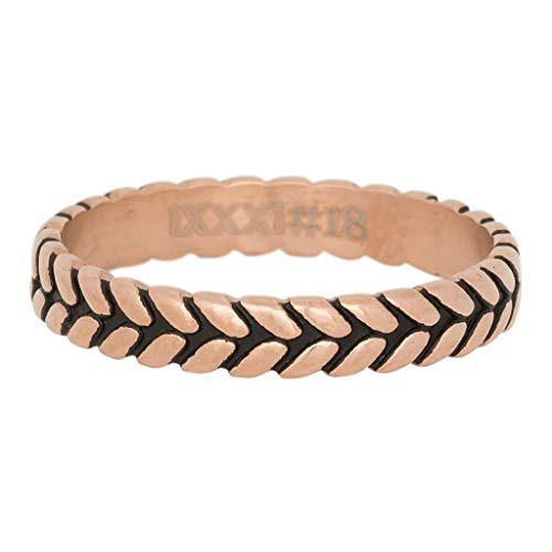 iXXXi Füllring LEAF KNOT rosé/schwarz - 4 mm Größe 18 von iXXXi