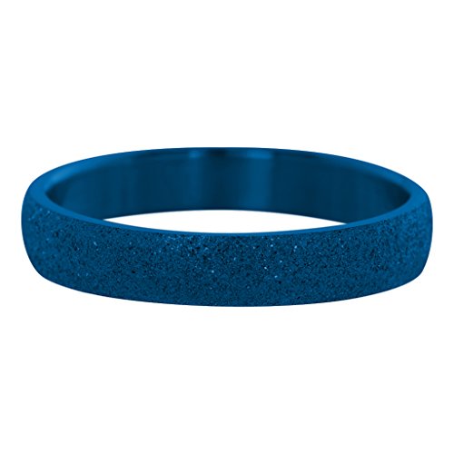 iXXXi Füllring SANDGESTRAHLT blau - 4 mm Größe Ringgröße 18 von iXXXi