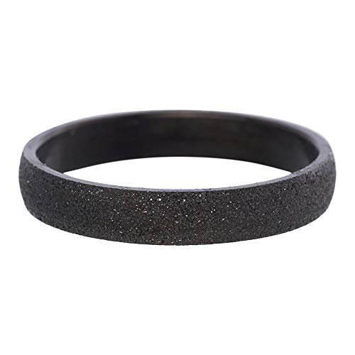 iXXXi Füllring SANDGESTRAHLT schwarz - 4 mm Größe Ringgröße 17 von iXXXi