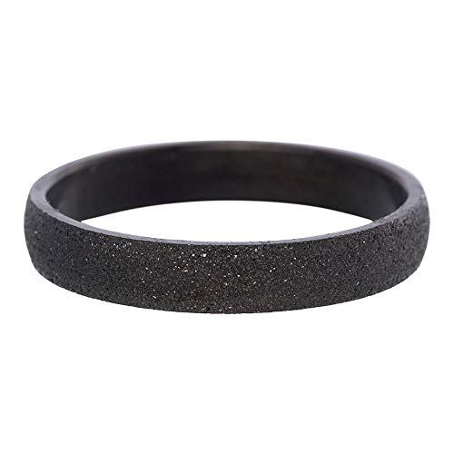 iXXXi Füllring SANDGESTRAHLT schwarz - 4 mm Größe Ringgröße 18 von iXXXi