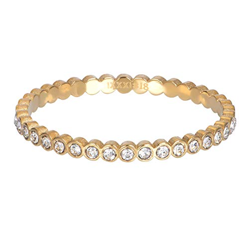 iXXXi Füllring SMALL CIRCLE STONE gold - 2 mm Größe 17 von iXXXi