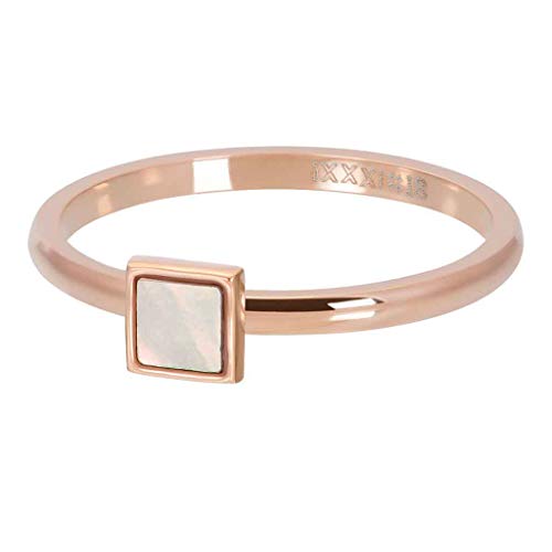 iXXXi Füllring SQUARE STONE PINK SHELL rosé - 2 mm Größe 20 von iXXXi