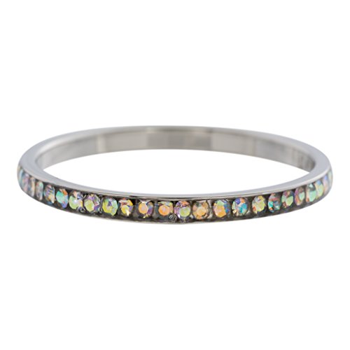 iXXXi Füllring ZIRKONIA KRISTALL silber multicolor - 2 mm Größe Ringgröße 19 von iXXXi