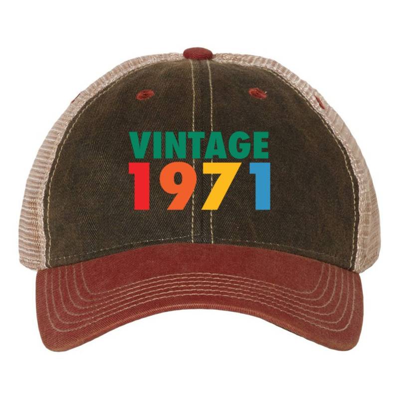 Anpassen Geburt Jahr Geburtstag Retro Vintage 6 Panel Unstrukturiertlow Profile Mesh Zurück Alte Lieblings Trucker Caps - Für Männer Und Frauen von iZZYZXShop