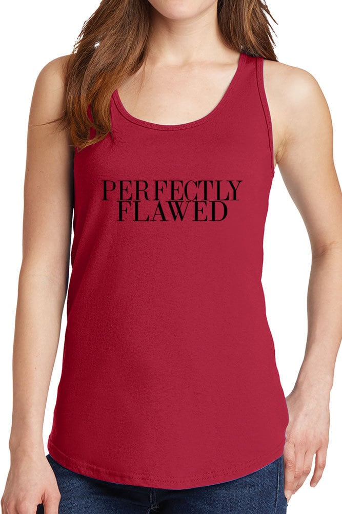 Women Es Perfectly Flawed Design Core Cotton Tank Tops-xs~4xl von iZZYZXShop