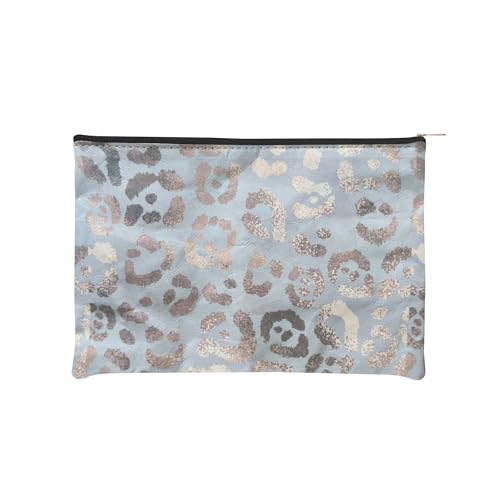 iapodiad Kleine Make-up-Tasche, abstraktes Mandala, Kosmetiktasche für Damen, tragbare Geldbörse, Reise-Kulturbeutel, Zubehör, Organizer, Reißverschlusstasche, Leopard, Einheitsgröße von iapodiad