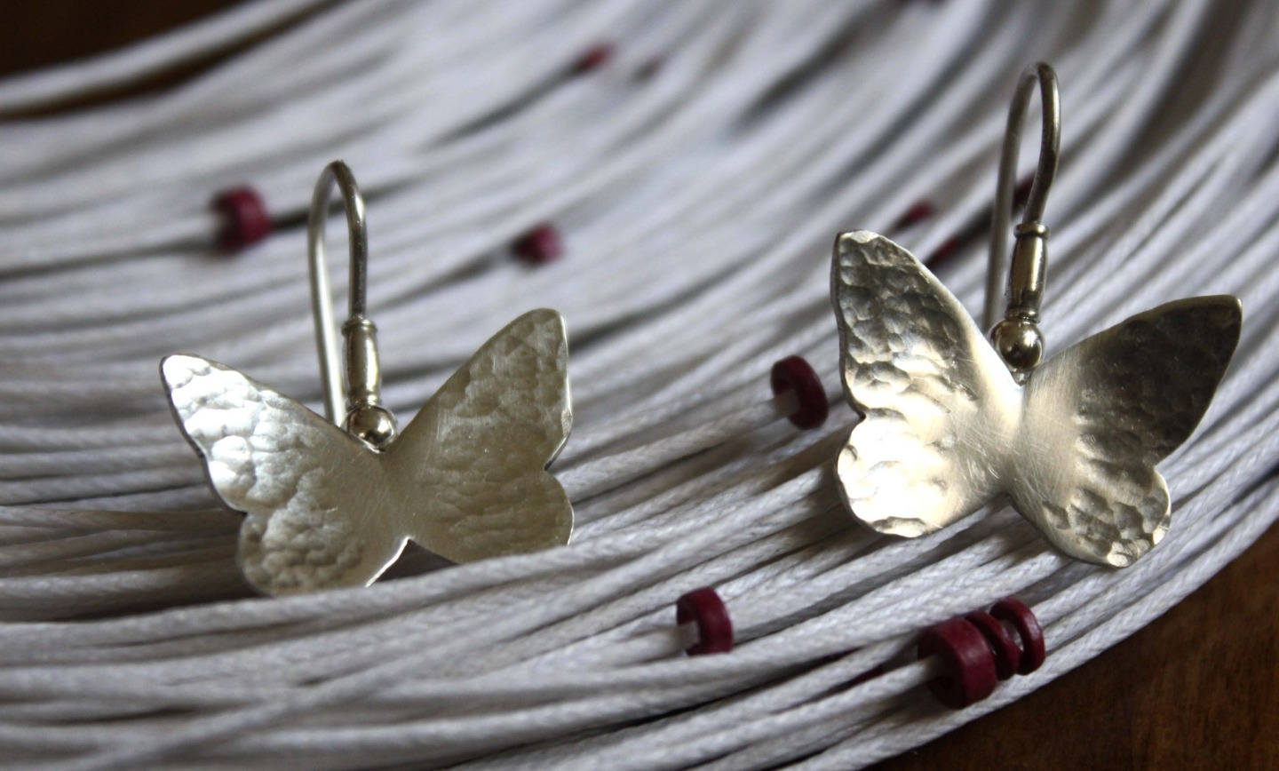 Silber Schmetterling Ohrringe - Tier Insekten Flügel Natur Boho Hesperiidae Silber Schmetterling Ohrringe - Tier Insekten Flügel Natur Boho Hesperiidae von iatzil