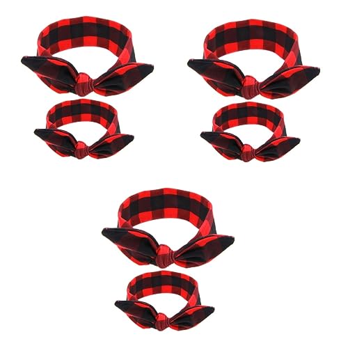 ibasenice 3st Kopftuch Für Kleinkinder Kleinkind Turban Säuglingsanzug Anzug Für Kleinkinder Baby Plaid Stirnband von ibasenice