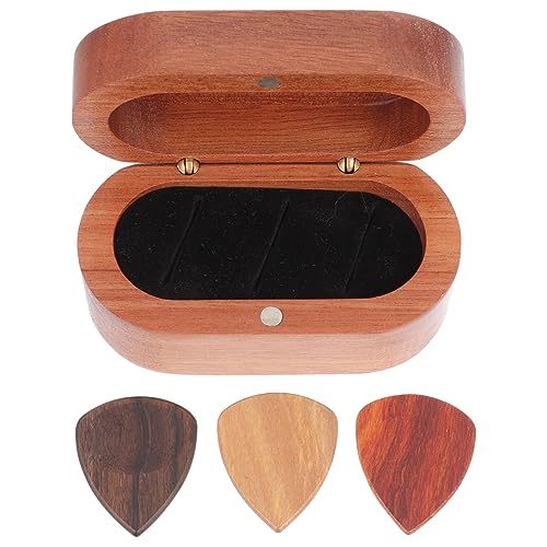 ibasenice 1 Satz Plektrumkoffer Daumenpicks für Gitarre Plektren für Bass-Ukulele Guitar Pick Holder Gitarren zubehör E-Gitarren-Zubehör Bass-Zubehör Speicherhalter Halterung Bild von ibasenice