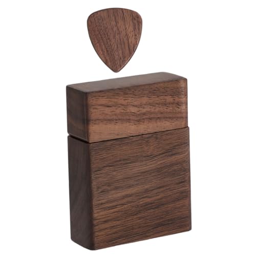 ibasenice 1 Satz Plektrumkoffer Pickhalter Für Gitarre Organizer Für Gitarrenpicks Lieferungen Für Gitarrenauftritte Praktisches Gitarrenzubehör Plektrum Aus Holz Ballade Veranstalter Magnet von ibasenice