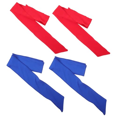 ibasenice 1 Satz Sport Stirnband Teiliges Atmungsaktives Haartuch Für Frauen Schnelltrocknend Für Sport Und Outdoor Aktivitäten Rot Und Blau 4 Stück von ibasenice