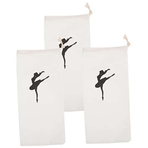 ibasenice 1 Satz Tanzschuhtasche Tanztasche Mädchen Ballettschuhe Verschleißfeste Schuhtaschen Balletttaschen Mit Kordelzug Aufbewahrungstaschen Mit Kordelzug Segeltuch 6 Stück von ibasenice