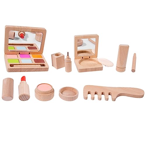 ibasenice 1 Satz Rollenspiel-spielzeugset Beauty-spielzeugset Kinder-Make-up-Set Für Mädchen Make-up-spielzeugset Kinder Spielen Schminkspielzeug Make-up-spielset Holz Bilden Kleinkind von ibasenice