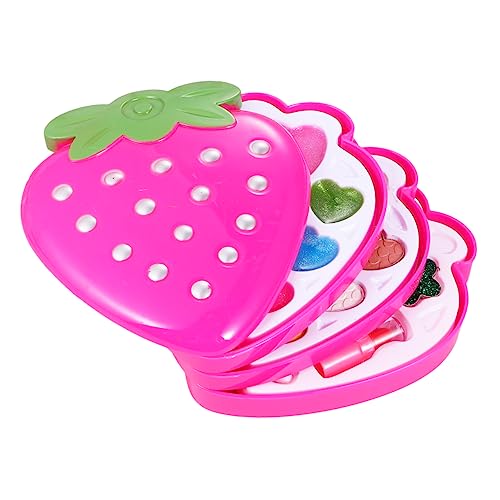 ibasenice 1 Satz Schminkspielzeug Für Kinder Make-up Für Mädchen Vortäuschen Kinder Make-up Säuglingsanzug Kidcraft-spielset Anzug Für Kleinkinder Erdbeer-Make-up Zubehör Kosmetik Baby von ibasenice