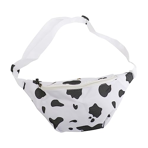 ibasenice 1 Stück Brusttasche mit Kuh-Print Tasche im Kuh-Design drucken Training Tailentasche Kreuzschultertaschen für Damen geldbörse Brieftasche Kuh Umhängetasche Mini Crossbody Bag Pu von ibasenice