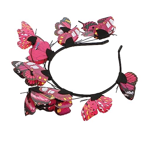 ibasenice 1stk Weihnachten-schmetterling-stirnband Schmetterlingsstütze Butterfly Fascinators Kopfschmuck Weihnachtshaarband Schmetterling Kostüm Stirnband Haarschmuck Foto Braut Haarnadel von ibasenice