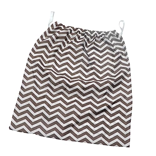 ibasenice Wickeltasche für Säuglinge Wiederverwendbare Trocken Windeltasche Stabiler Windeleimer Grau Gestreift für Aufbewahrung von Babyspielzeug und Schmutziger Kleidung von ibasenice
