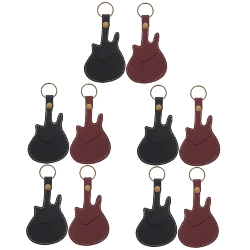 ibasenice 10 STK Aufbewahrungstasche auswählen Gitarrenhalter Pick-Halter Plektrum Koffer für Gitarrenplektren Kapodaster-Tasche für Gitarre Gitarren-Pick-Organizer elektrische Gitarre Leder von ibasenice