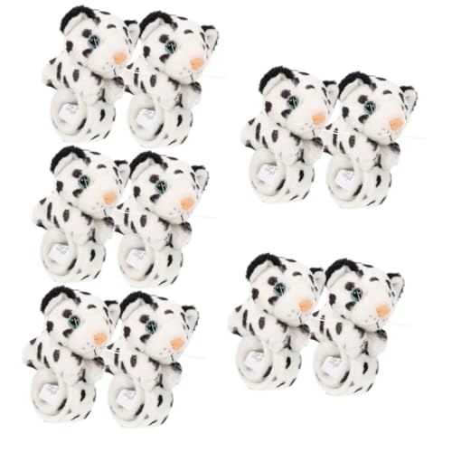 ibasenice Spielzeug 10 Stk Pop-Kreis-Armband Spielzeuge Geschenk Slap-Armband-Spielzeug Cartoon- Kinderhandgelenkspielzeug Schlag für Jungen Leopard Papa-Kreis Tier Mädchen Flanell von ibasenice