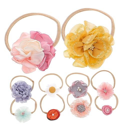 ibasenice 10 Stück 1 Satz Haarband Baby Kopfschmuck für Kinder Stirnbänder für Kleinkinder Baby-Foto-Requisiten Stirnband Tiara Kopfbedeckung für Babys die Blumen Haarschmuck Kleine von ibasenice