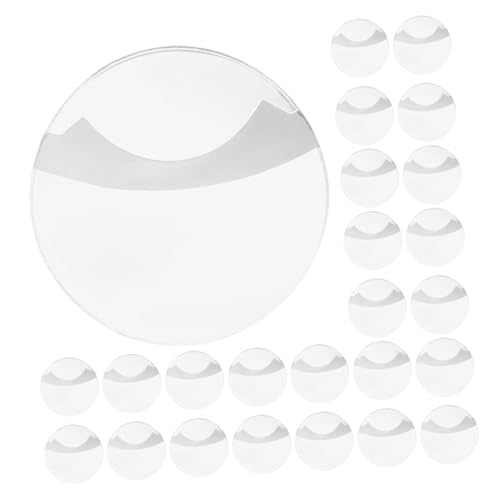 ibasenice 100 Stück Badge Schutzcover Transparent Rund Schutzhülle für Button Pins Anime Abzeichen Passend Kratzfest Langlebig zur Aufbewahrung und Präsentation von ibasenice